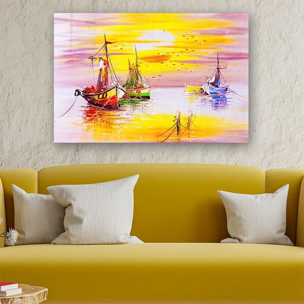 Sklenený obraz 100x70 cm Sunset - Wallity-image-1
