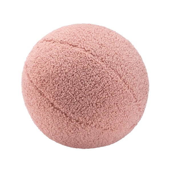 Ružový detský pohovkový vankúš z textílie buklé Ball – Wigiwama