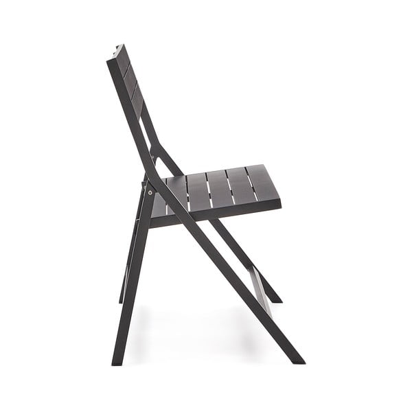 Čierna kovová záhradná lavica Torreta – Kave Home-image-3