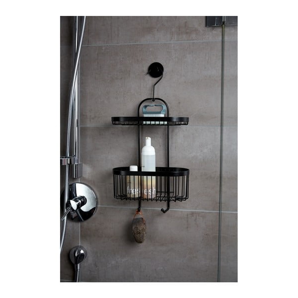 Čierny závesný košík Wenko Classic Plus 2 Tier Caddy-image-4