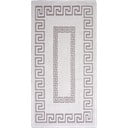 Sivo-béžový bavlnený koberec Vitaus Versace, 80 × 200 cm