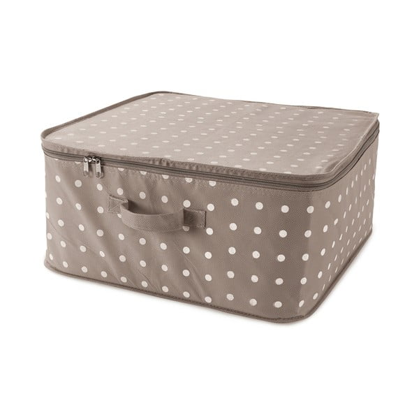 Béžový box na uloženie oblečenia Compactor Dots, 46 × 20,5 cm-image-2