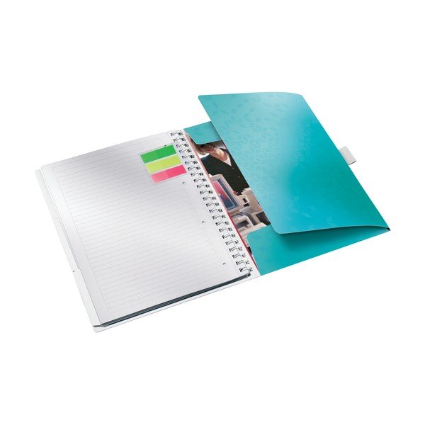 Tyrkysovomodrý mobilný linkovaný blok Leitz, 80 strán-image-2