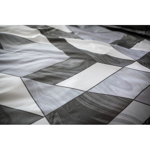 Sivé obliečky z bavlneného saténu Cotton House Kevin, 140 x 200 cm-image-2
