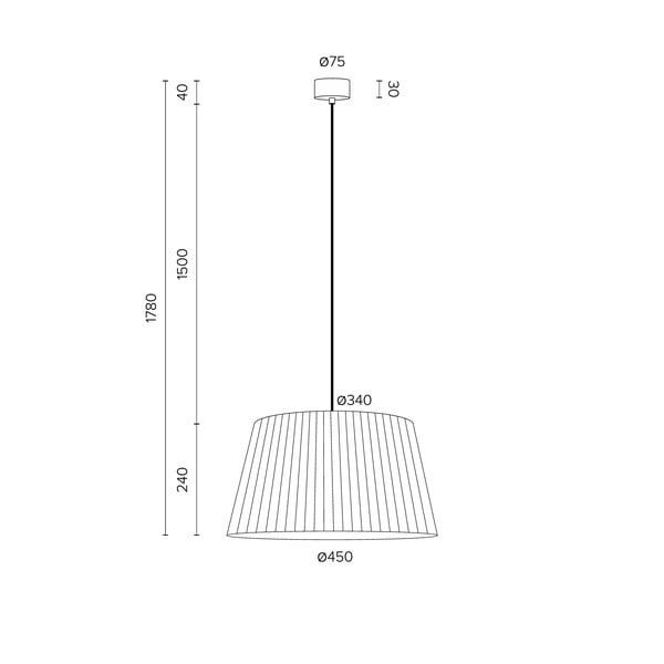 Čierne závesné svietidlo Sotto Luce Kami, ⌀ 34 cm-image-3