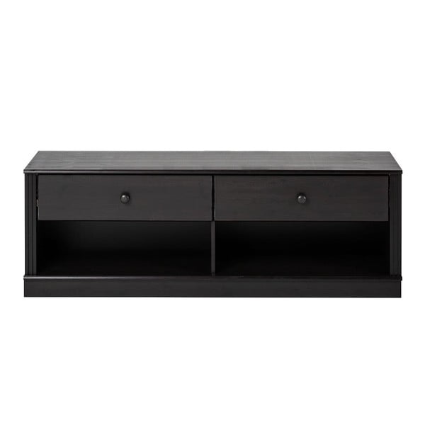 Tmavohnedý TV stolík z borovicového dreva 137x47 cm Anita – Støraa