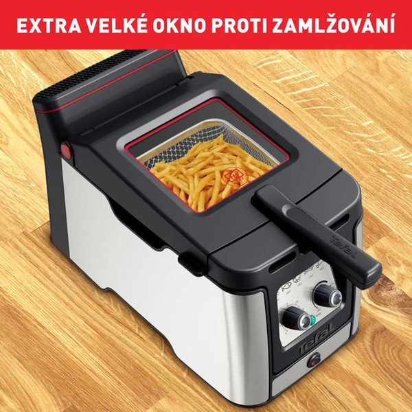 Fritéza v čierno-matne striebornej farbe Clear Duo FR600D10 – Tefal-image-4