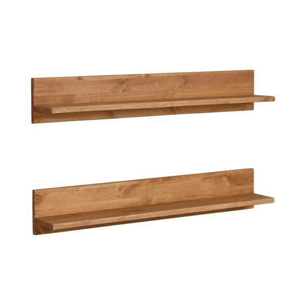 Nástenná polička z masívneho borovicového dreva Støraa Salento-image-2