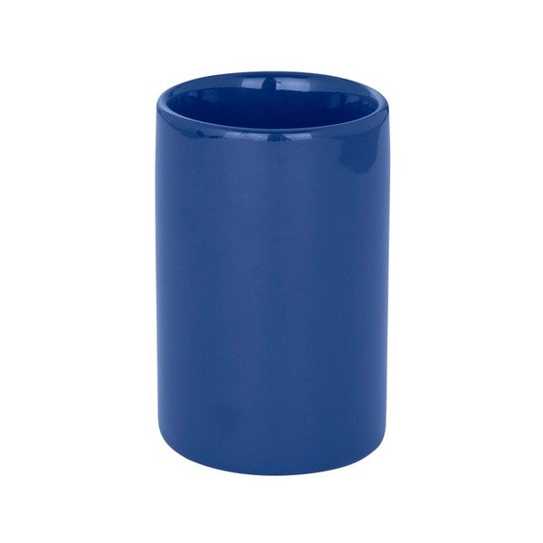 Tmavomodrý pohárik na zubné kefky Wenko Polaris Dark Blue-image-1