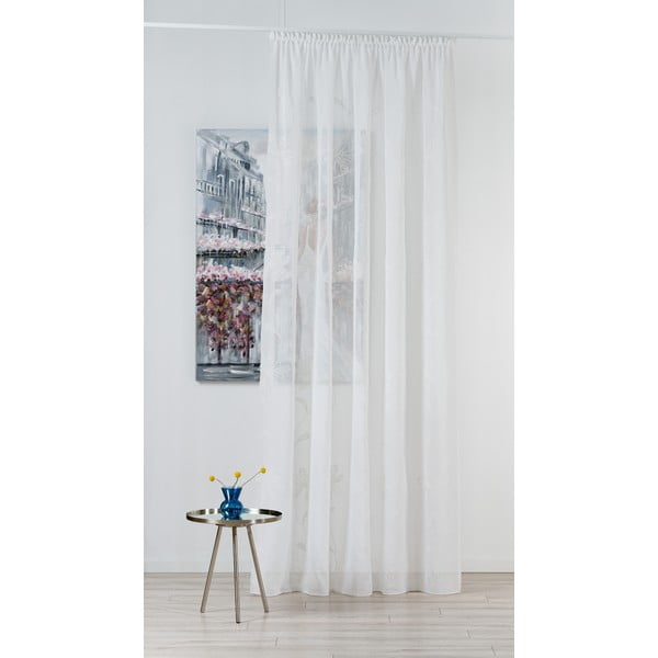 Krémovobiela záclona 140x245 cm Hazel - Mendola Fabrics-image-1