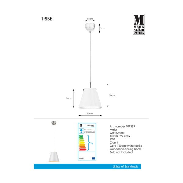 Biele stropné svietidlo Markslöjd Tribe-image-2