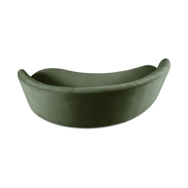 Zelená zamatová asymetrická pohovka Mazzini Sofas Debbie, pravá-image-3