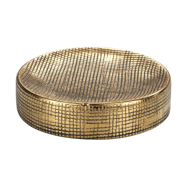 Keramická nádobka na mydlo v zlatej farbe Badi – Wenko