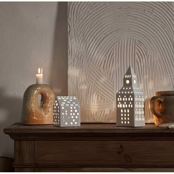 Keramický svietnik na čajovú sviečku Urbania Lighthouse Church Tower – Kähler Design-image-1