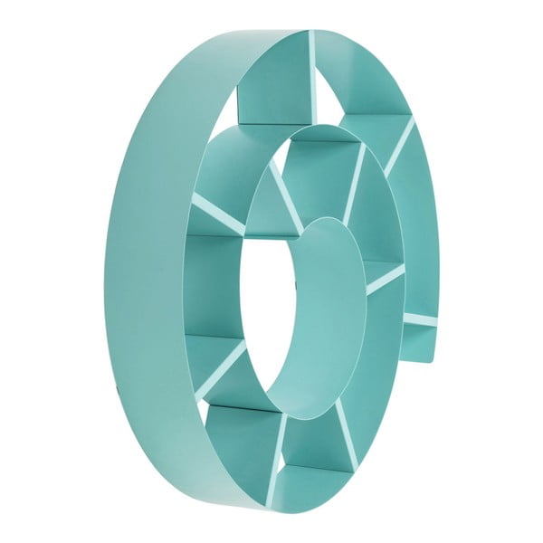 Tyrkysová nástenná knižnica Kare Design Snail-image-2