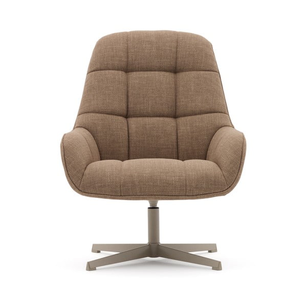 Hnedé otočné kreslo Jaspe – Kave Home-image-2