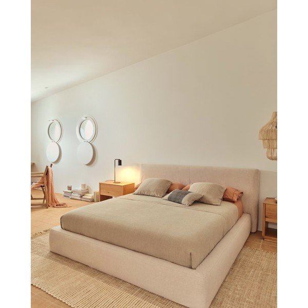 Obliečka na vankúš s prímesou ľanu 50x30 cm Lorin – Kave Home-image-2