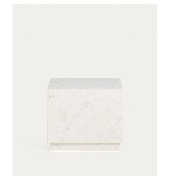 Mramorový odkladací stolík 40x40 cm Sorein – Kave Home-image-2