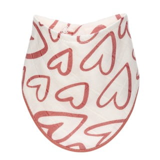 Textilný podbradník T-TOMI Pink Hearts