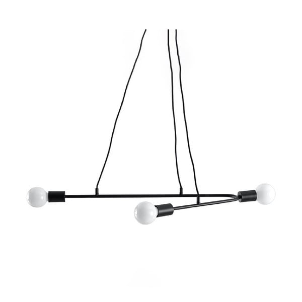 Čierne závesné svietidlo 80x40 cm Latomia - Nice Lamps