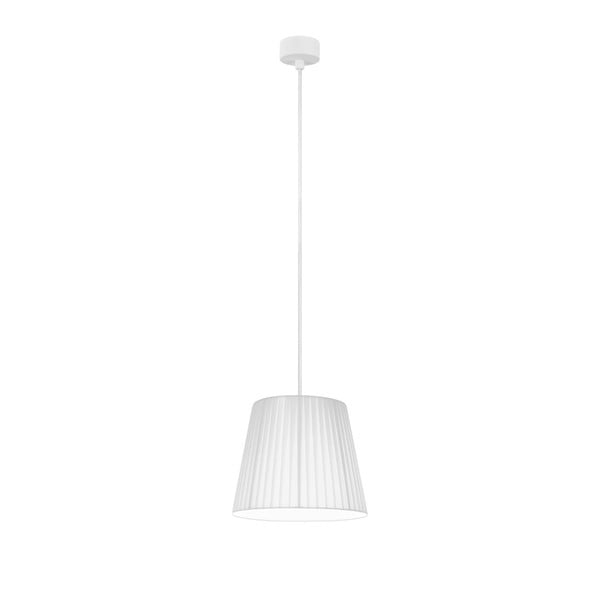 Biele stropné svietidlo s bielym káblom Sotto Luce Kami, ∅ 24 cm