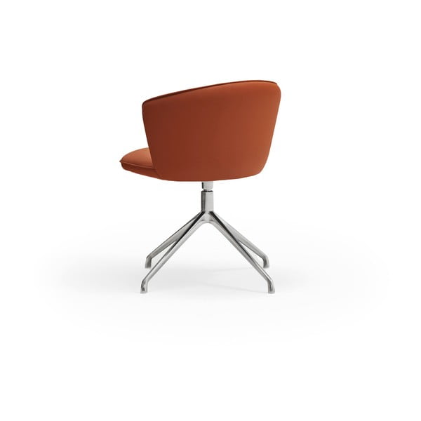 Oranžové čalúnené jedálenské kreslá v súprave 2 ks Add – Teulat-image-3