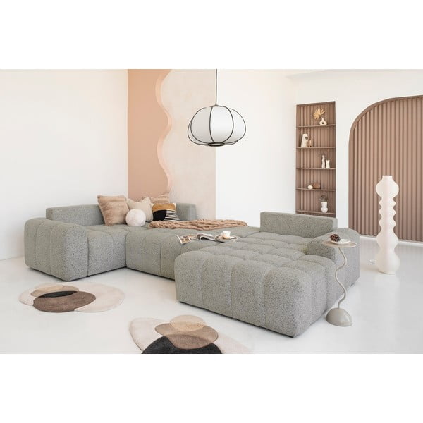 Svetlohnedá rozkladacia modulárna rohová pohovka s úložným priestorom (ľavý roh) Lulu – Miuform-image-1