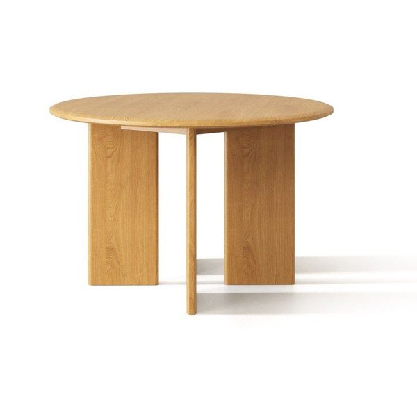 Okrúhly jedálenský stôl z dubového dreva ø 120 cm Charlotte – Micadoni 