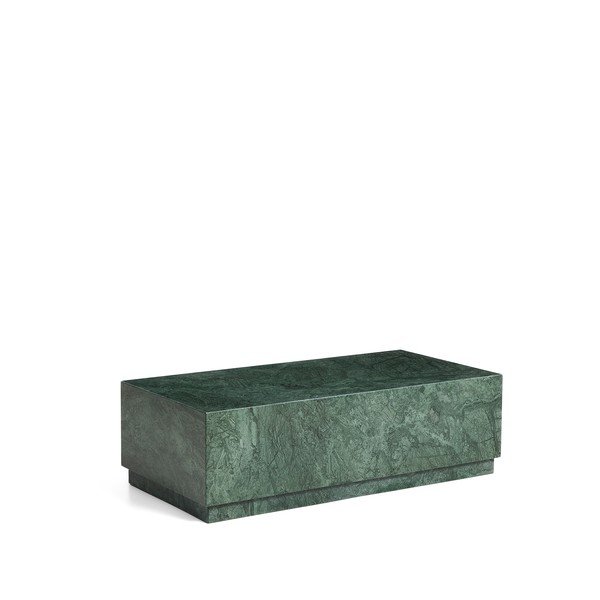 Zelený mramorový konferenčný stolík 50x100 cm Sorein – Kave Home