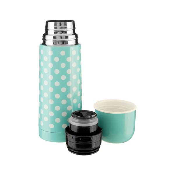 Bodkovaná mentolovozelená termofľaša Premier Housewares, 350 ml-image-1