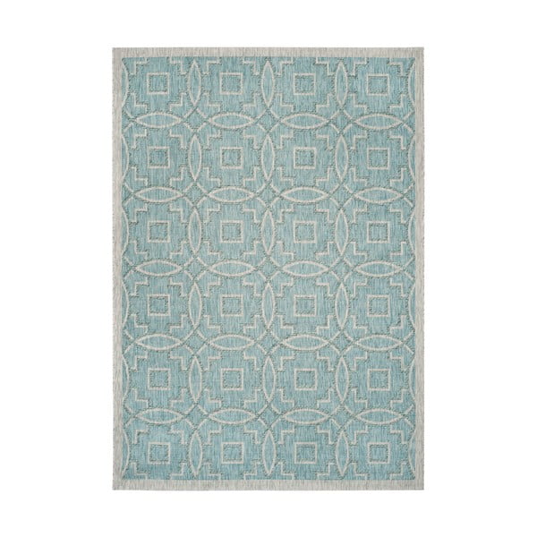 Modro-sivý koberec vhodný do exteriéru Safavieh Jade, 160 x 230 cm
