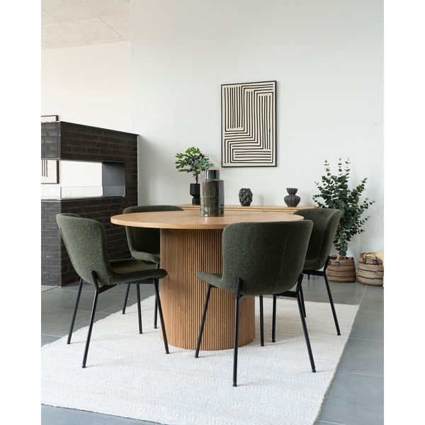 Tmavozelené jedálenské stoličky v súprave 2 ks Maceda – House Nordic-image-1