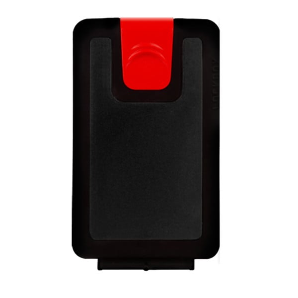 Čierno-červená peňaženka Lockbox B&W