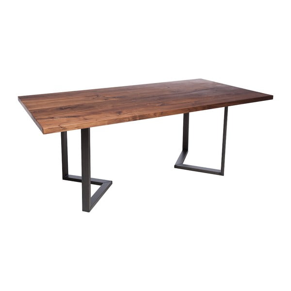 Jedálenský stôl z dreva čierneho orecha Fornestas Fargo Cepheus, dĺžka 200 cm