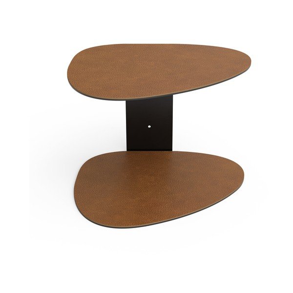 Koňakovohnedá oceľová polica 29 cm Curve Bull – LIND DNA