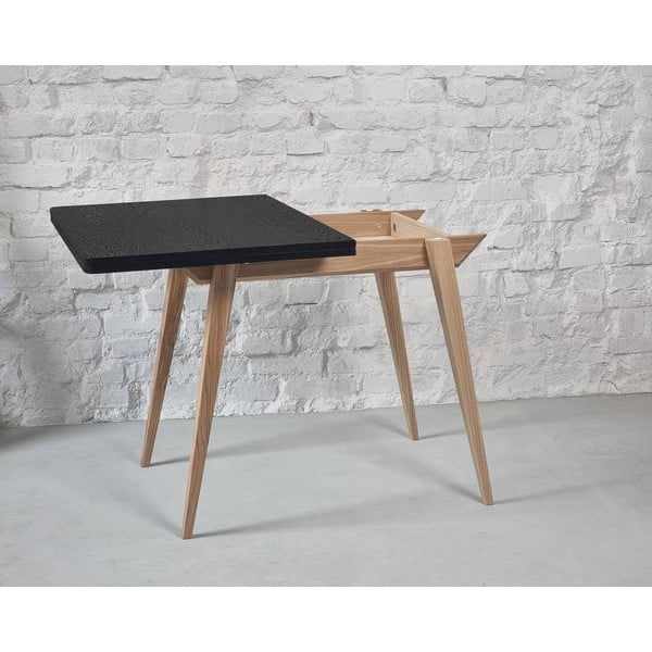 Rozkladací jedálenský stôl s doskou v dekore jaseňového dreva 65x90 cm Envelope – Ragaba-image-1