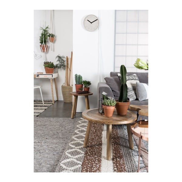 Odkladací stolík z mangového dreva Zuiver Dendron, ⌀ 60 cm-image-1