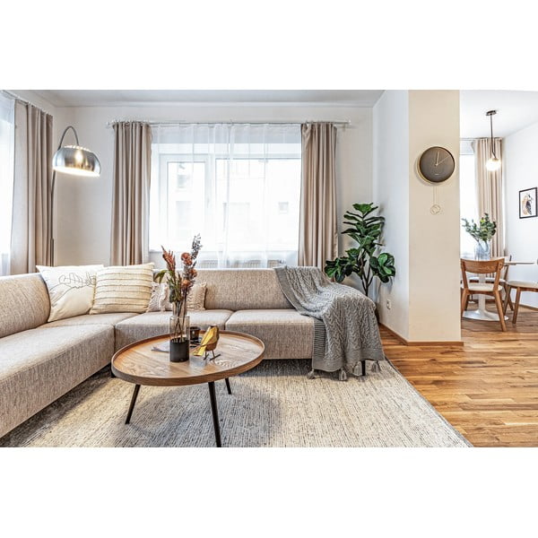 Krémovobiely ručne tkaný bavlnený koberec 60x110 cm Reimagine – Universal-image-1