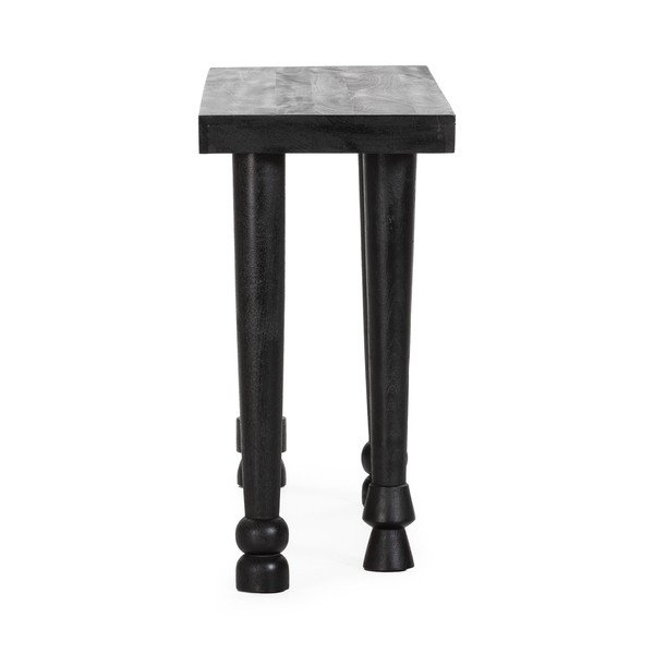 Čierny konzolový stolík z mangového dreva 40x130 cm Inaya – MOME-image-3