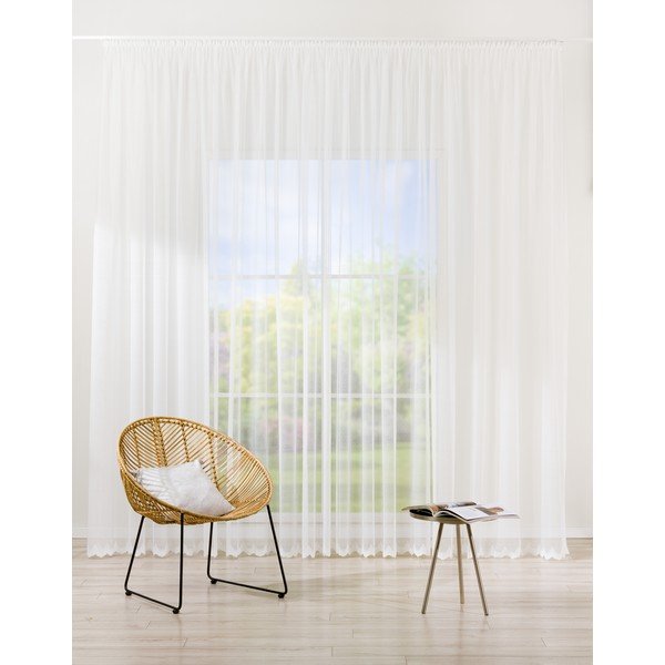 Biela záclona 140x245 cm Como – Mendola Fabrics-image-1