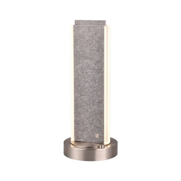 Sivá LED stolová lampa s hlasovým ovládaním/s ovládaním pomocou mobilnej aplikácie s textilným tienidlom (výška  51 cm) Cicara – CINQUE-image-3