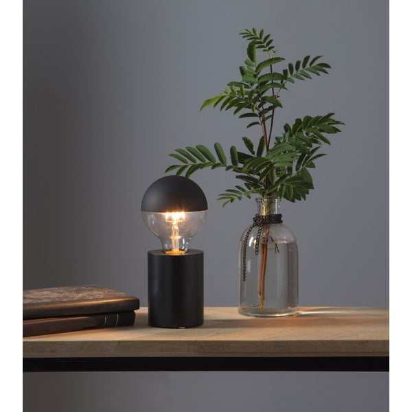 Čierna lampová noha 10 cm Tub – Star Trading-image-1