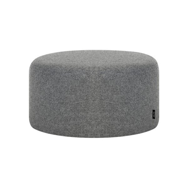 Sivý vlnený taburet Folk – noo.ma