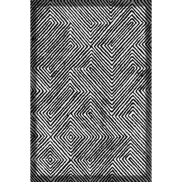 Čierno-biely prateľný behúň 80x300 cm Rimio – Vitaus