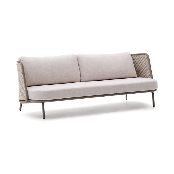 Béžová/taupe čalúnená záhradná pohovka Sedalis – Kave Home