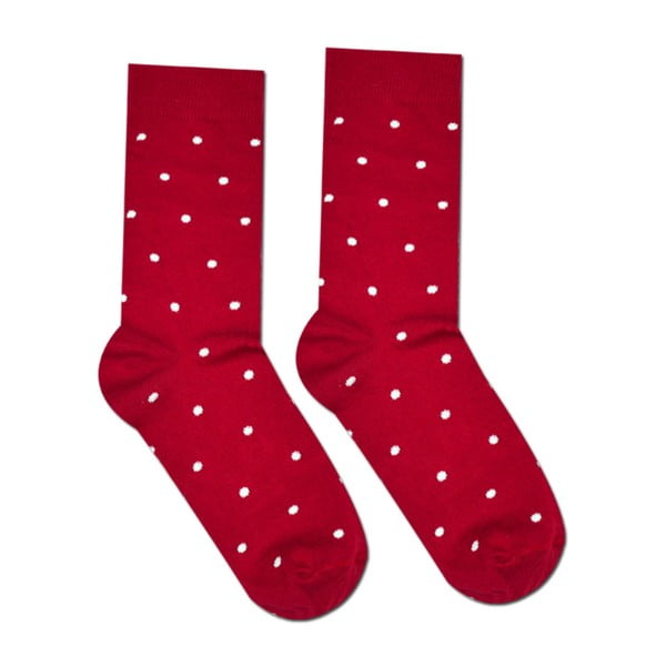 Červené bavlnené ponožky Hesty Socks Gentlemen, vel. 39-42
