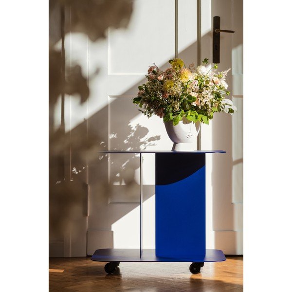 Kovový servírovací stolík na kolieskach 40x60 cm HO – noo.ma-image-1