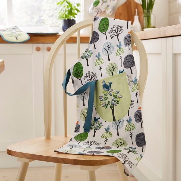 Bavlnená zástera Forest Birds – Cooksmart ®-image-1