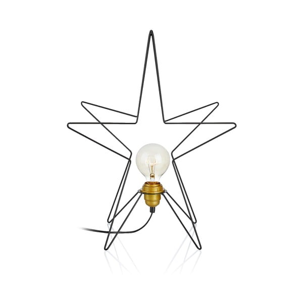 Čierna vianočná svetelná dekorácia Asterix – Markslöjd