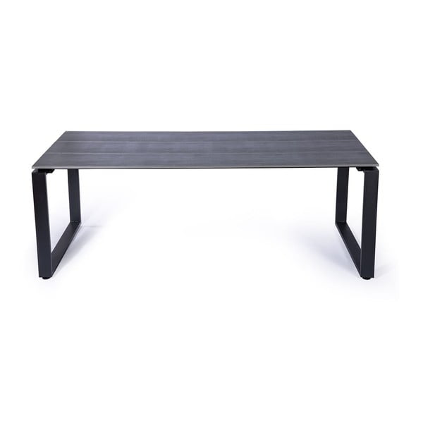 Súprava 4 ratanových jedálenských stoličiek Gabriela a čierneho stola Strong - Bonami Essentials-image-1